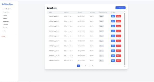 Building Store – Point of Sale (POS) Web App