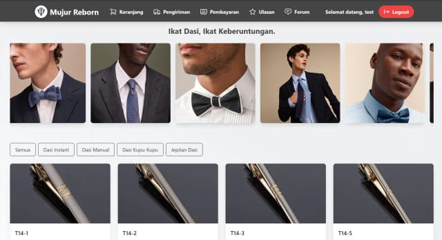 Mujur Reborn – E-commerce Web App